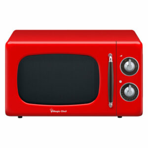 0.7-Cu. Ft. 700W Retro Countertop Microwave Oven, Red