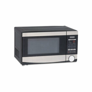 0.7 Cu.Ft Capacity Microwave Oven, 700 Watts, Stainless Steel & Black