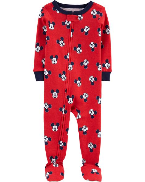 1-Piece Mickey Mouse 100% Cotton PJs