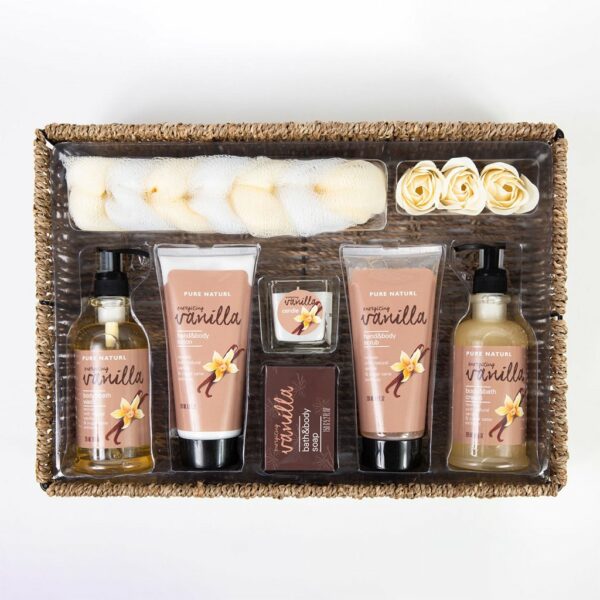 10 Piece Vanilla Delights Spa Gift Basket by GiftBasket.com