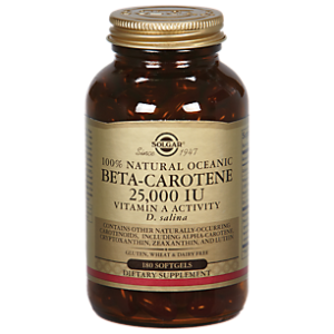 100% Natural Oceanic Beta-Carotene - Vitamin A Activity - 25,000 IU (180 Softgels)