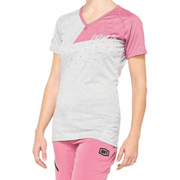 100% Women's Airmatic MTB Jersey - XL - Grey-Mauve