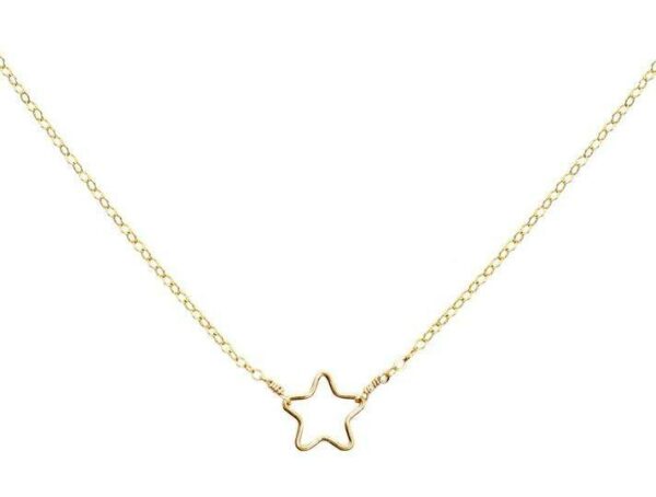 14K Gold Star Necklace