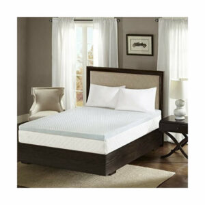 2" Gel Memory Foam Mattress Topper with Cooling Cover White King