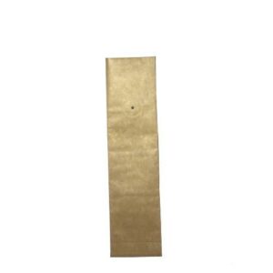 2 Ounce Foil Lined Gusseted Coffee Bags with Valve -TAN KRAFT, 100 Count Box