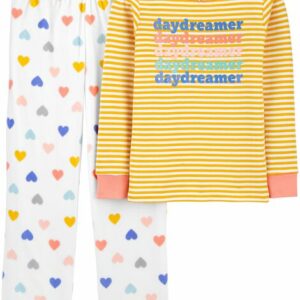 2-Piece Daydream 100% Snug Fit Cotton & Fleece PJs