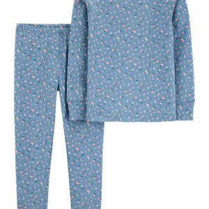 2-Piece Floral Snug Fit Cotton PJs