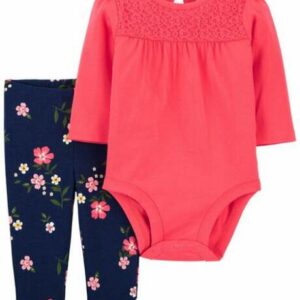 2-Piece Lace Bodysuit Pant Set