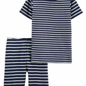 2-Piece Striped 100% Snug Fit Cotton PJs