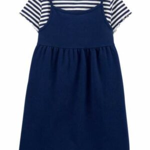 2-Piece Striped Tee & Dress Set