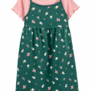 2-Piece Tee & Floral Dress Set