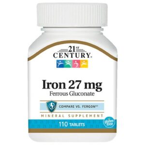 21st Century Iron 27 mg (Ferrous Gluconate) Tablets - 110.0 ea