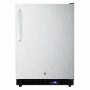 24" Freestanding or Built, Upright Freezer Stainless Steel