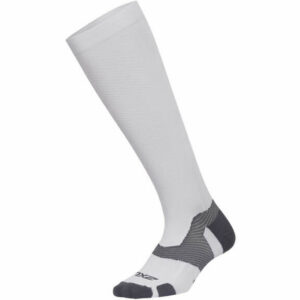 2XU Vectr Light Cushion Compression Socks - white-grey