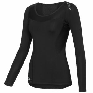 2XU Women's Core Compression Long Sleeve Top - XS - Black-Black
