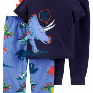 3-Pack Dinosaur Loose Fit PJs