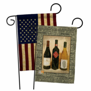 3 Wine Bottles Happy Hour & Drinks Wine Garden Flags Pack