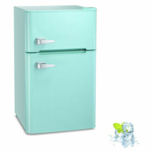 3.2 Cu Ft Compact Freezer Mini Refrigerator-2 Door Handle, Green