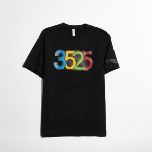 3525 Brand Mens 3525 Brand Logo T-Shirt - Mens Black/Multi Size L