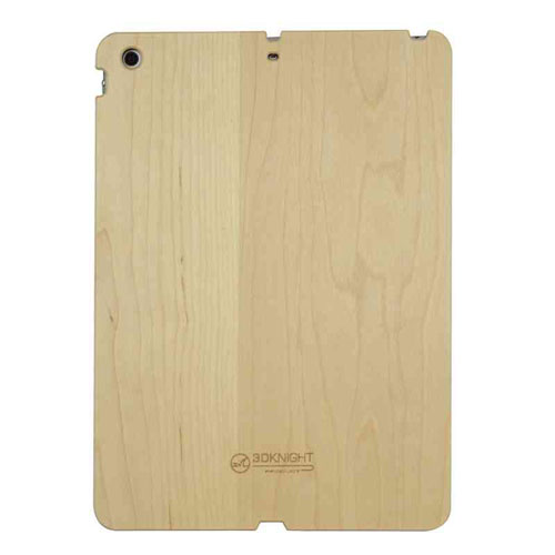 3D Knight Real Wood Protector Case for Apple iPad Air (Maple Wood with Black Polycarbonate)