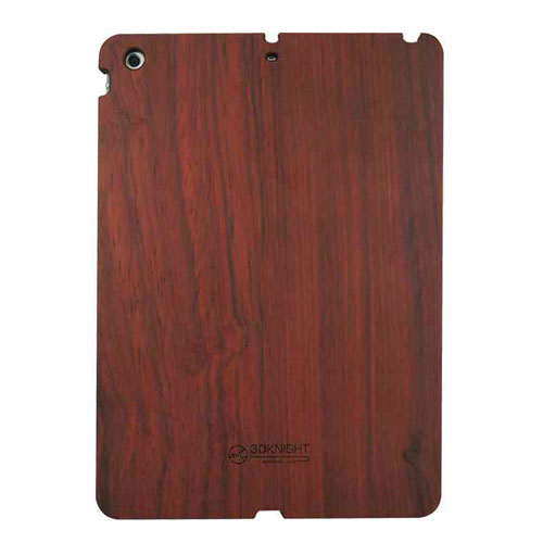3D Knight Real Wood Protector Case for Apple iPad Air (Rosewood with Black Polycarbonate)