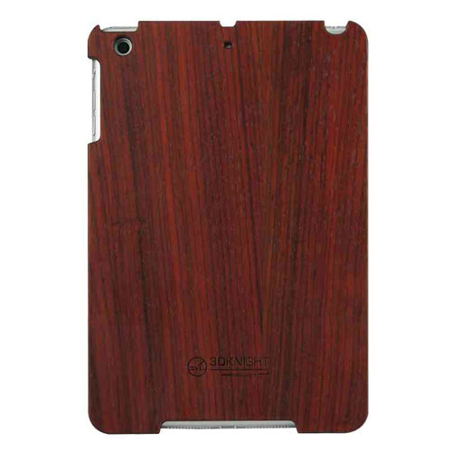 3D Knight Real Wood Protector Case for Apple iPad Mini (Rosewood with Black Polycarbonate)