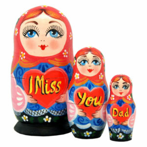 3N I Miss You Dad Nested Doll