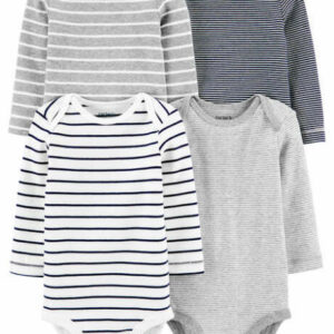 4-Pack Striped Original Bodysuits