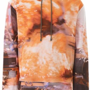 424 EXPLOSION HOODIE S Orange, Pink, Brown Cotton