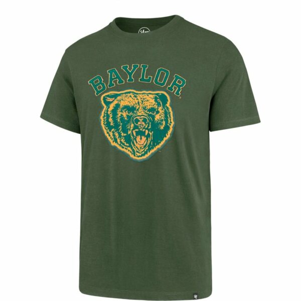 '47 Baylor University Knockout Fieldhouse T-Shirt Bottle Green/Mustard, Small - NCAA Men's Tops at Academy Sports