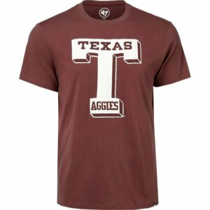 '47 Texas A&M University Men's Knockout Vintage Fieldhouse T-Shirt Dark Maroon, Medium - NCAA Men's Tops at Academy Sports