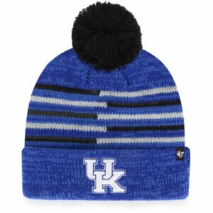 '47 University of Kentucky Adults' Ablaze Cuff Knit Pom Hat Blue - NCAA Men's Caps at Academy Sports