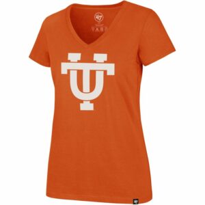 '47 University of Tennessee Women's Vintage Imprint Ultra Rival V-neck T-Shirt Orange, Medium - NCAA Women's at Academy Sports