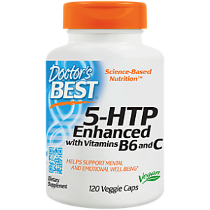 5-HTP Enhanced with Vitamin B6 and C (120 Vegetable Capsules)