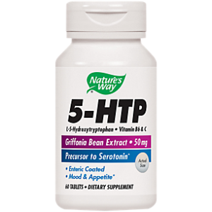 5-HTP with Vitamin B6 & Vitamin C for Mood Support - 50 MG (60 Tablets)