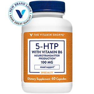 5-HTP with Vitamin B6 for Mood Support - 100 MG (60 Capsules)