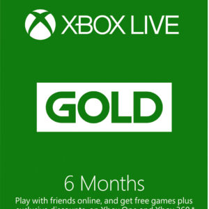 6-Month Xbox Live Gold Membership (Digital Code)