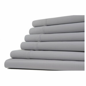 6-Piece Sheet Set, Gray, Queen