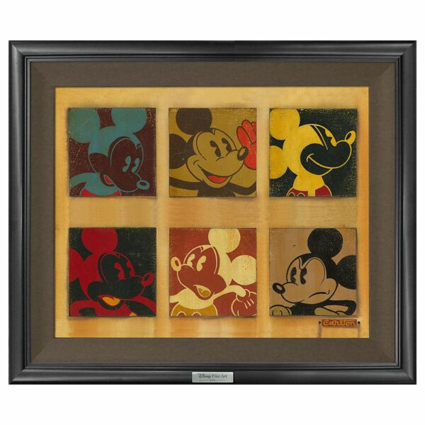 ''6-Up Mickey'' Gicle on Canvas by Trevor Carlton Limited Edition Official shopDisney