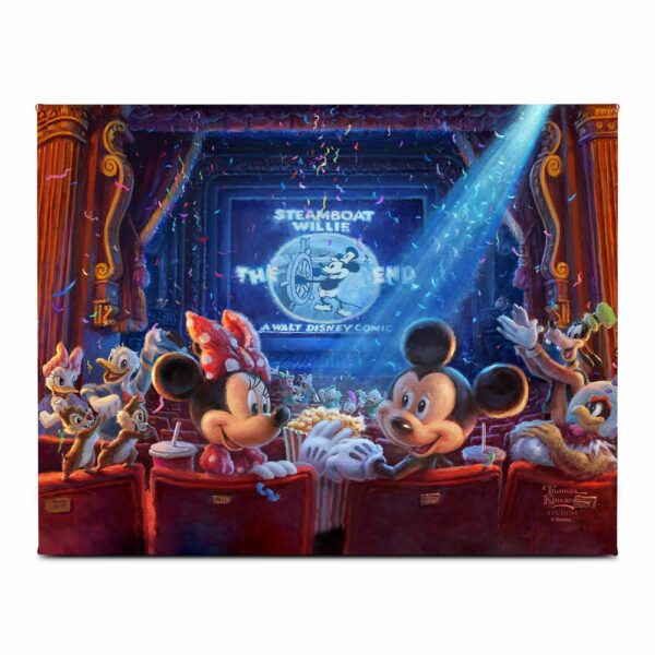 ''90 Years of Mickey'' Gallery Wrapped Canvas by Thomas Kinkade Studios Official shopDisney
