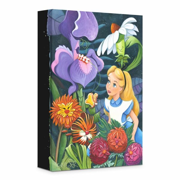 ''A Conversation with Flowers'' Gicle on Canvas by Michelle St.Laurent Official shopDisney