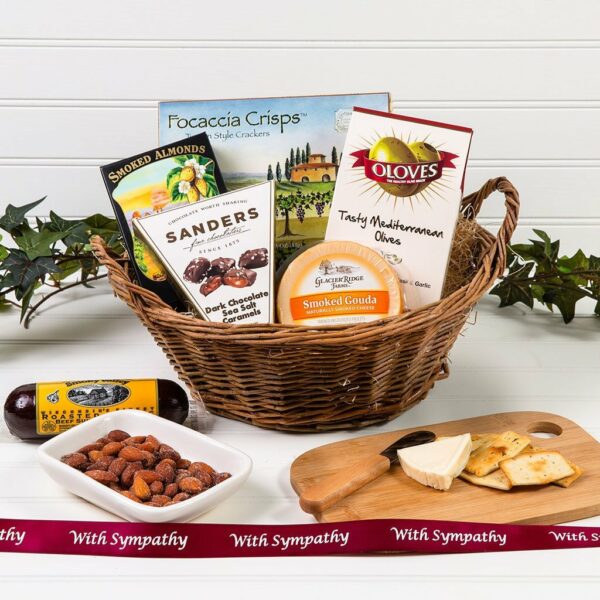 A Day at The Vineyard Sympathy Gift Basket | Gourmet Gift Baskets by GiftBasket.com