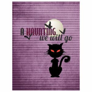 A Haunting we will go Halloween Flag Garden Size