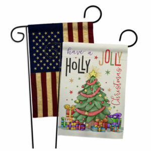 A Holly Jolly Christmas Winter Christmas Garden Flags Pack