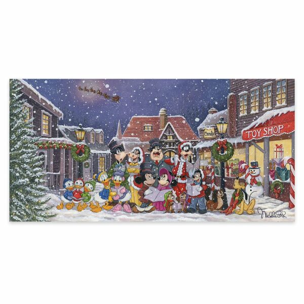 ''A Snowy Christmas Carol'' Gallery Wrapped Canvas by Michelle St.Laurent Limited Edition Official shopDisney