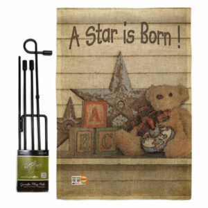A Star is Born! Special Occasion Family Garden Flag Set