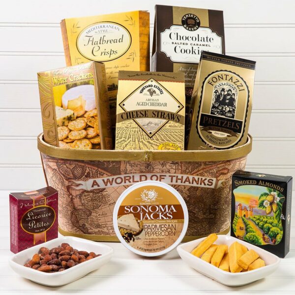 A World of Thanks Gift Basket | Gourmet Gift Baskets by GiftBasket.com