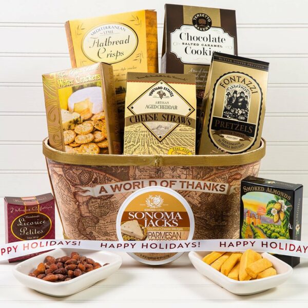 A World of Thanks Holiday Gift Basket by GiftBasket.com
