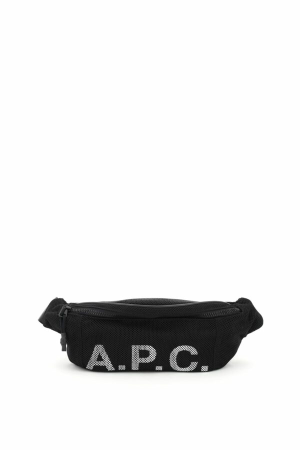 A.P.C. BELT BAG REBOUND LOGO OS Black Technical