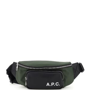A.P.C. CAMDEN BI-COLOUR BUM BAG OS Black, Green